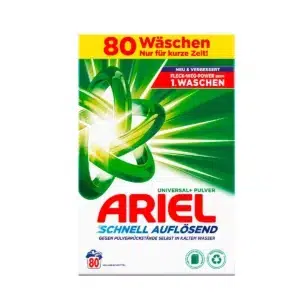 Ariel Universal – detergent pulbere rufe – 80 spalari